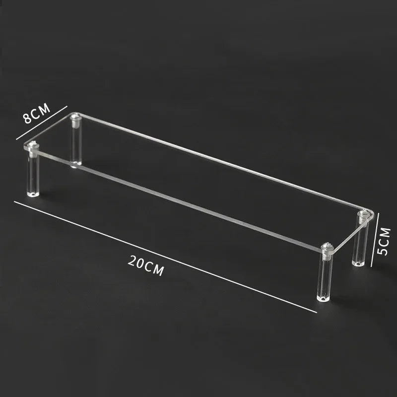 présentoir acrylique transparent moderne cupcake poupées parfum boîtes aveugles trapézoïdales étagère rangement multiple couches
