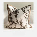 housse coussin décorative élégante marron motif géométrique moderne 100 polyester 45x45cm sofa
