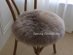 coussin chaise rond laine mouton fourrure épaisse doux confortable siège moderne