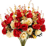 bouquet fleurs artificielles pivoine soie mariage décoration intérieure table jardin vert foncé roseclair