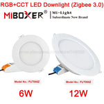 downlight led 6w 12w rgb cct blanc mat moderne clips zigbee 3.0 certifié ccc