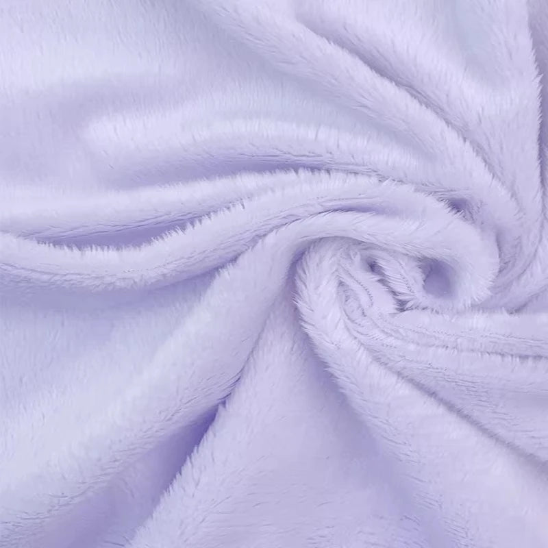 tissu velours doux violet rose blanc moderne confortable peluche respirant bricolage artisanat décoration