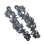 ruban dentelle floral ajouré vert blanc doré rouge noir classique élégant fait main écologique