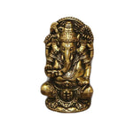 statues ganesha bronze doré sculptures détaillées motifs floraux traditionnel hindou maison