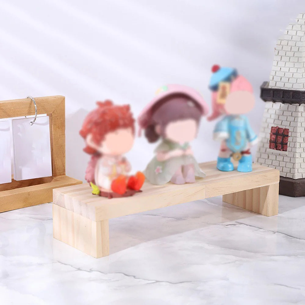 présentoir bois support figurine poupée parfum boîte aveugle cupcakes bijoux organisation écologique multifonctionnel salon