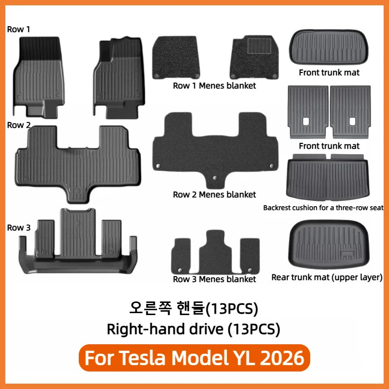 tapis sol voiture yl 2026 noir anti dérapant imperméable tout temps moderne