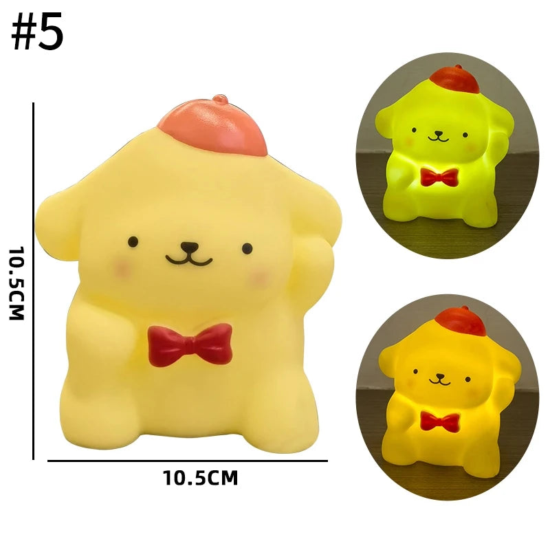 lampe table dessin animé hello kitty blanc rose cœur fraise verte bleue