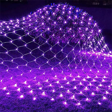 filet lumineux blanc décoration extérieur fête mariage guirlande led rideau lumière nuit moderne