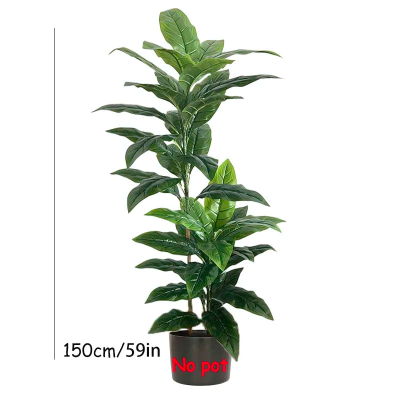 plantes artificielles bananier grandes feuilles vert modernes décoration intérieure hawaienne shop