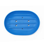 support savon moderne adhésif gris rose blanc bleu jaune rouge vert plat ovale rainuré