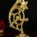porte plante métal doré floral sculpté classique baroque chaîne pendante