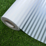 film décoratif moderne rayures horizontales blanc gris translucide adhésif vinyle 3dOpaque
