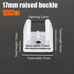 clips fixation ruban led blancs opaques pratiques 6mm 8mm 10mm 12mm 14mm 16mm 18mm