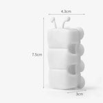 supports ventouse silicone blanc gris pommeau douche adaptable mur ludique salle bain