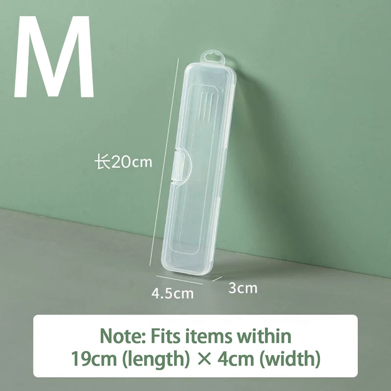 boîte rangement portable transparente clips respectueuse environnement utilisation multiple moderne pratique