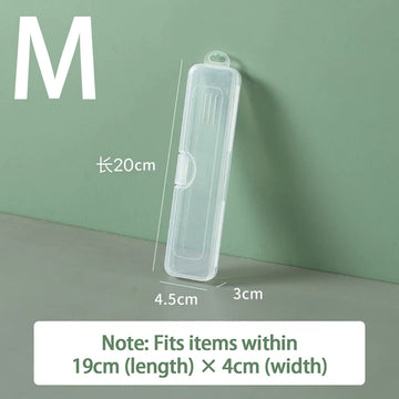 boîte rangement portable transparente clips respectueuse environnement utilisation multiple moderne pratique