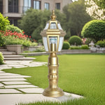 lampe jardin dorée classique ip65 aluminium ornéextérieur éclairage public led e27
