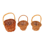 paniers tressés marron clair accessoires enfant traditionnels poignées tressées rangement maison cadeaux 12 ans