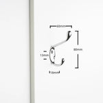 crochet mural moderne noir argent doré lisse opaques chambre bain salle