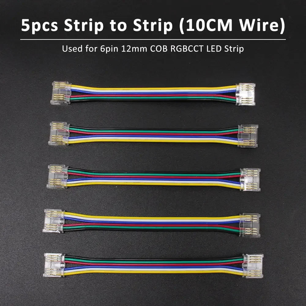 connecteurs rubans led transparent clips câbles couleur moderne facileRGBOCCTBPCOB