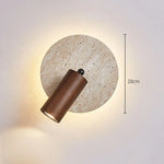 lampe murale moderne minimaliste marron beige texture marbrée fixée cordon interrupteur chambre coucher étude