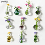 vases verre transparents couleurs variées moderne minimaliste adhésif papier autocollant notes photos