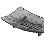 support savon noir texture rugueuse moderne antidérapant durable économie savon salle bain famille voyage