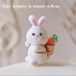 décoration gâteau forme lapin carotte anniversaire enfant festif orange vert blanc