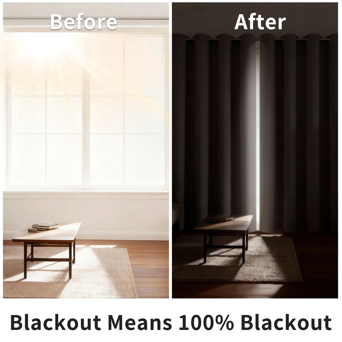 rideau blackout gris noir moderne deux couches fenetre maison