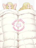 couette doublure polyester taille 60x180cm anime blanc sans motif