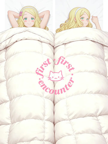couette doublure polyester taille 60x180cm anime blanc sans motif