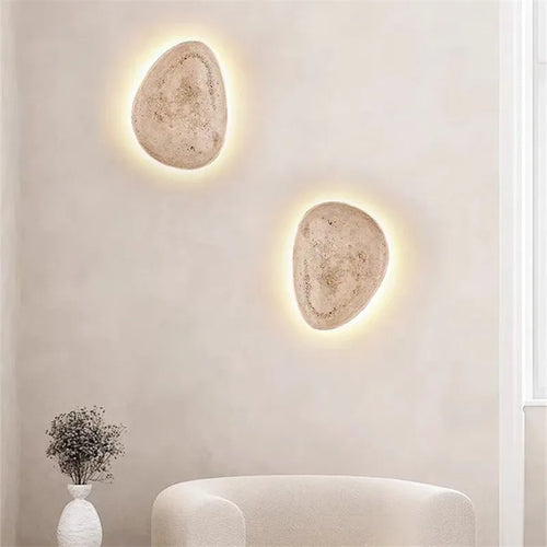 applique murale moderne pierre beige minimaliste éclairage quotidien 249lm 90260v
