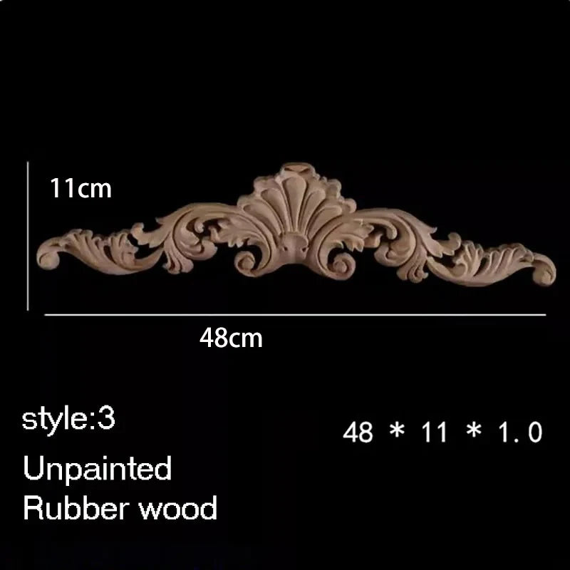 ornement decoratif bois fleur sculpte naturel classique baroque noel valentin mariage halloween pâques anniversaire