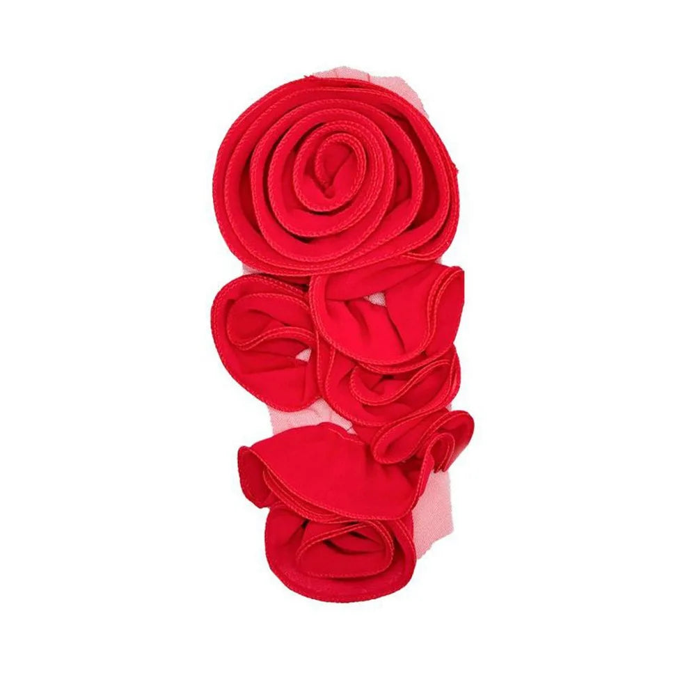 accessoire décoration mode fleur roses relief orange rose blanc rouge moderne élégant polyester
