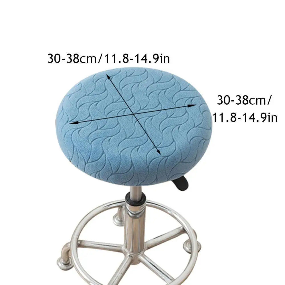 housse tabouret bar velours rayures modernes bleu orange vert gris blanc