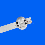 ruban led adhésif bleu blanc moderne éclairage decoration maison lisse opaquet technique