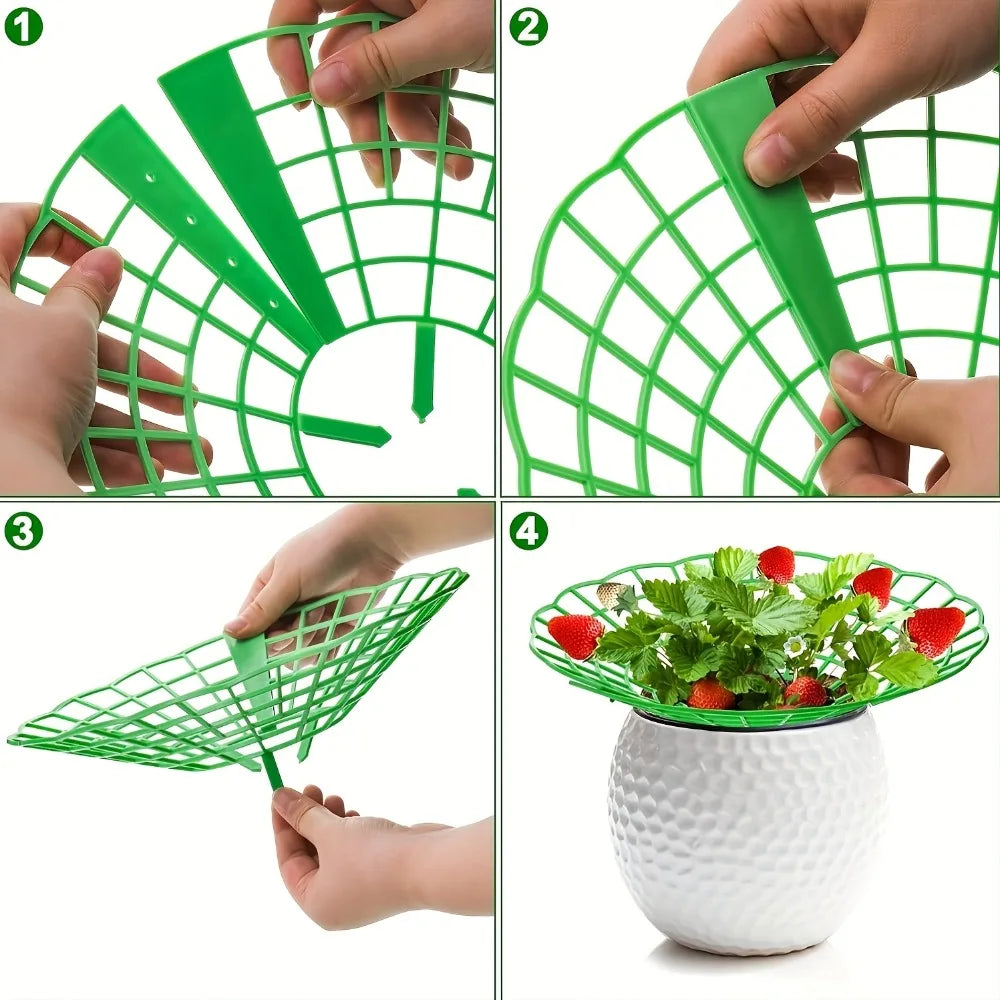 supports plante vert grille plastique anti putréfaction fruits jardinage pots fleurs