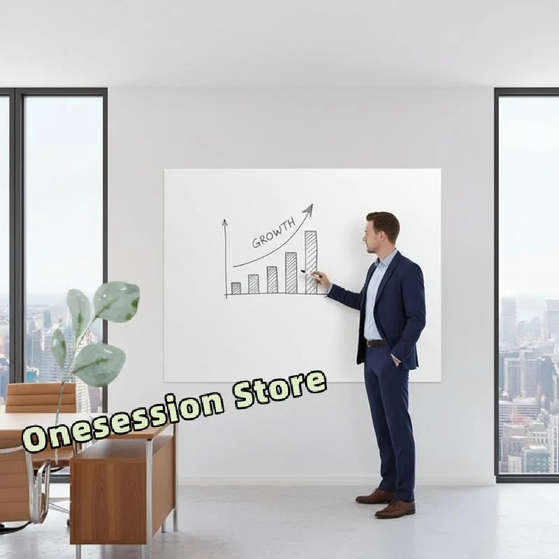 tableau blanc effaçable adhésif feutres nettoyage facile moderne blanc 45cm 60cm électrostatique réutilisable enseignement