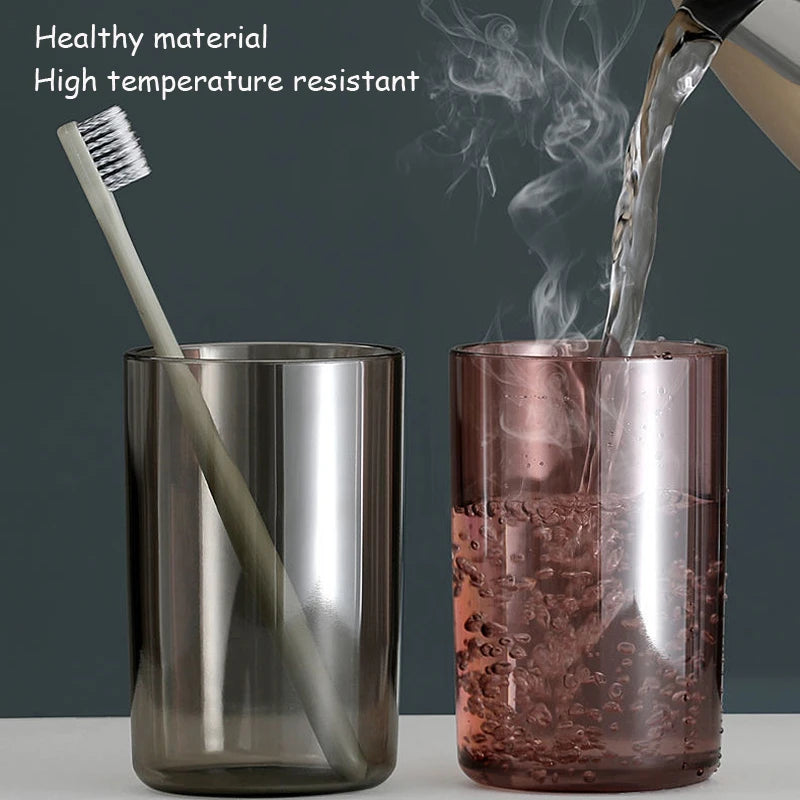 organisateur salle bain blanc gris moderne transparent brosse dents pot dentifrice brosse cheveux rasoir