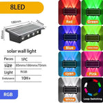 lampes murales solaires extérieures modernes couleurs chaudes ip65 led autoinstallation festiveextérieur
