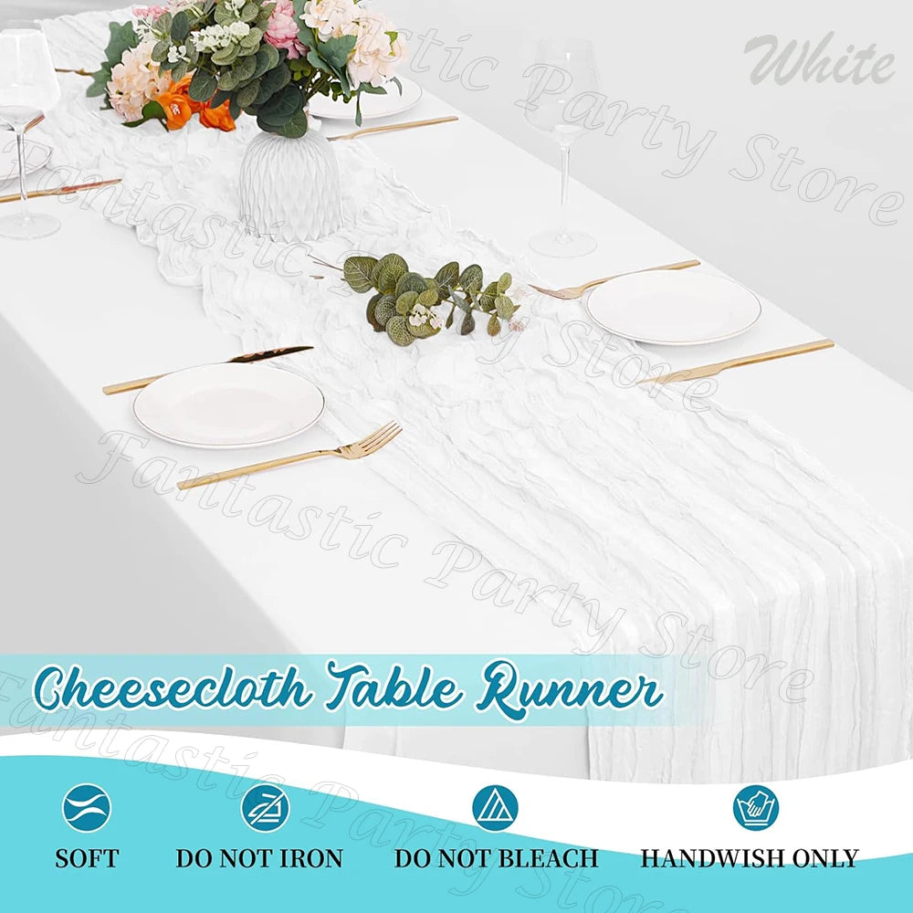 chemin table ruban rose clair rayures horizontales boho décoration mariage fête bohème