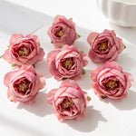 fleurs artificielles pivoine roses feuilles vertes decoration mariage anniversaire intérieur classique multicolore