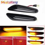 feux clignotants dynamiques led noir crystal bmw e60 e90 séquentiels adhésifs couvercle abs led