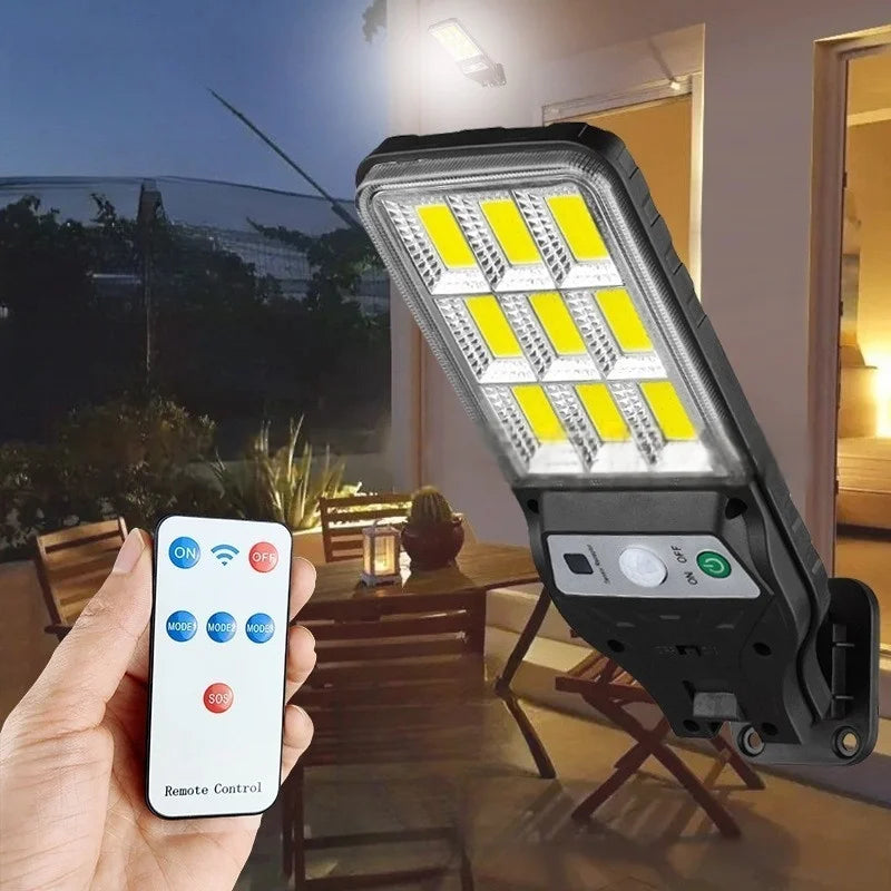 lampe solaire led noir moderne capteur mouvement clips étancheextérieur contemporain fonctionnel télécommande contrôle