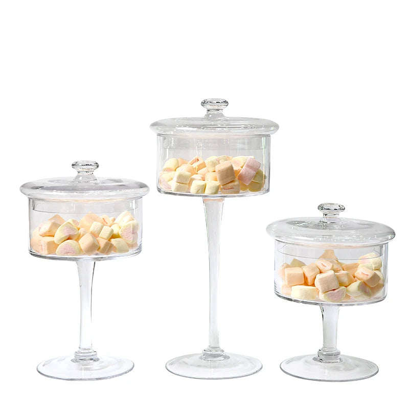pots verre transparents réutilisables qualité alimentaire vintage marshmallows décoration maison mariage