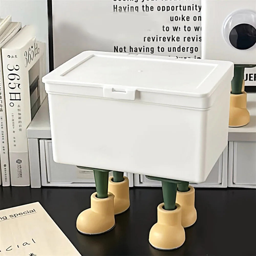 boîte rangement moderne blanc cartes bijoux papier téléphone lunettes organisation plastique durable environnement respectueux