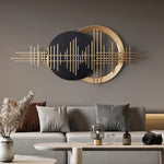 Pendentif mural luxueux vert clair sur fond de mur beige