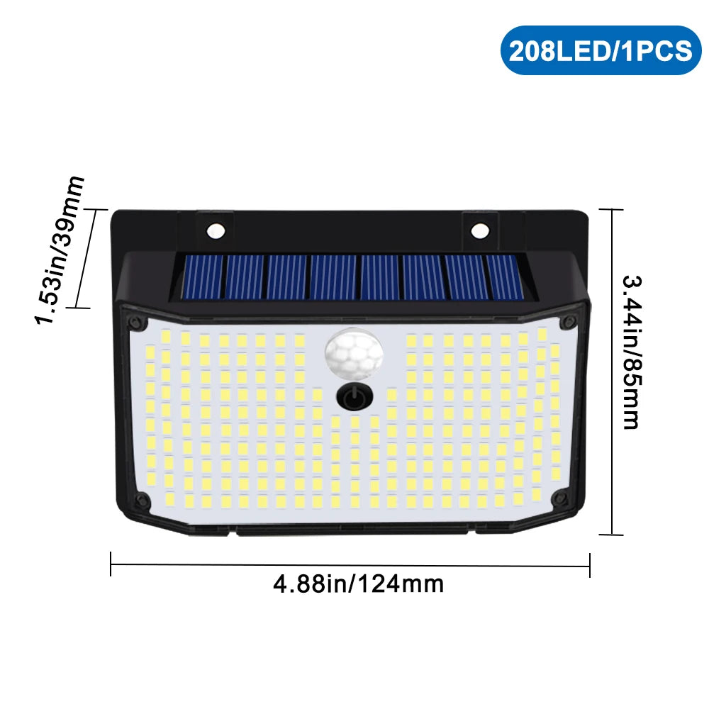 lampe solaire extérieure ip65 led noir moderne capteur mouvement autonomes