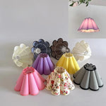 abat jour tissu floral violet rose moderne décoration chambre opacité classique