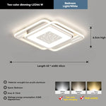 Lampes plafonnieres led moderne blanc geometrique floral chambre salon entrée